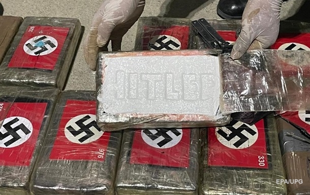 Peru seized a shipment of cocaine with a swastika on the packages