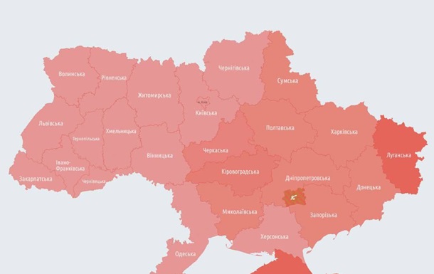 Во всей Украине объявлена воздушная тревога