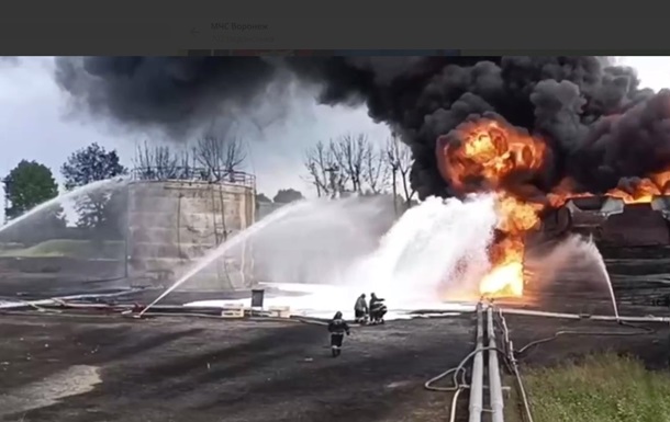В Воронеже сгорело 5000 тонн авиационного топлива
