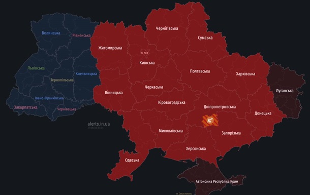 В Україні в низці областей оголошено повітряну тривогу