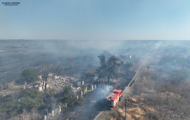 На Миколаївщині виникло одразу дві пожежі в екосистемах