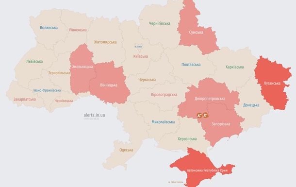 Росія випустила нову групу безпілотників по території України