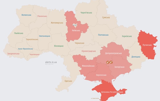 Воздушная тревога снова раздается на юге Украины