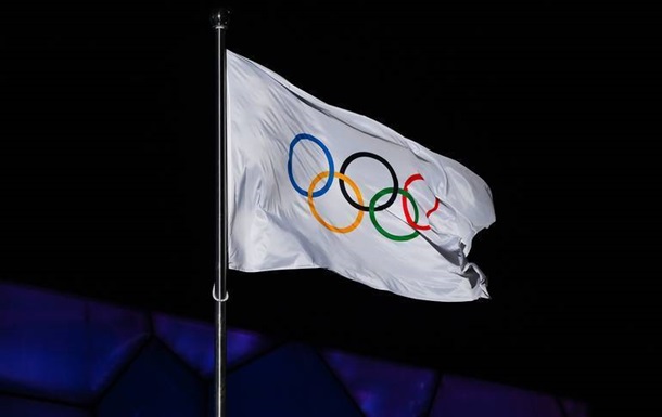 Флаг Олимпийский с древком пластиковым