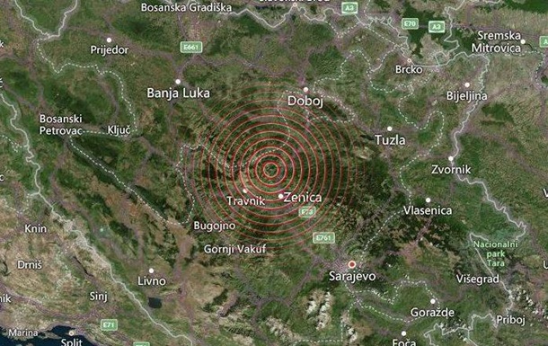 У Боснії і Герцеговині стався землетрус