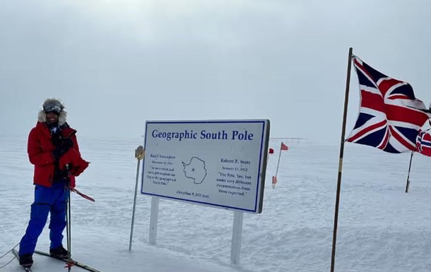 Британка одна прошла на лыжах 1100 км через Антарктиду