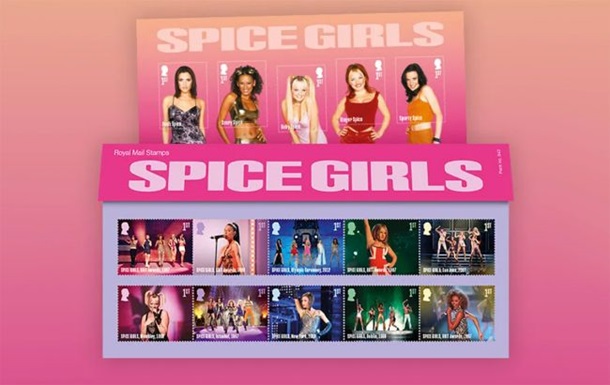 Королівська пошта Великої Британії випустила марки на честь Spice Girls