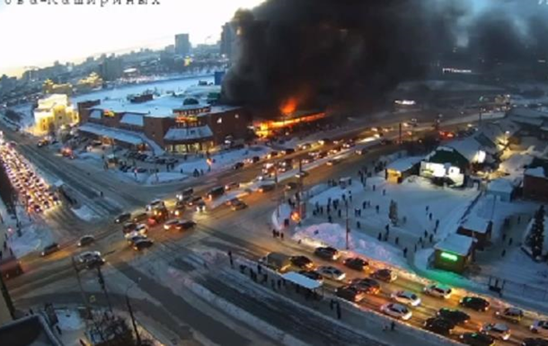 В российском Челябинске вспыхнул масштабный пожар