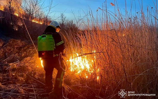 В Украине участились пожары в экосистемах