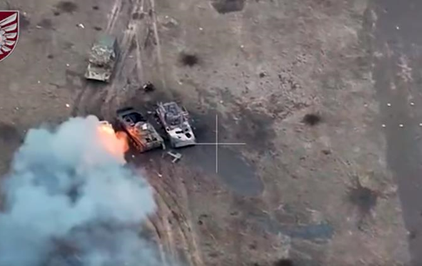 Десантники показали уничтожение техники РФ в Донецкой области