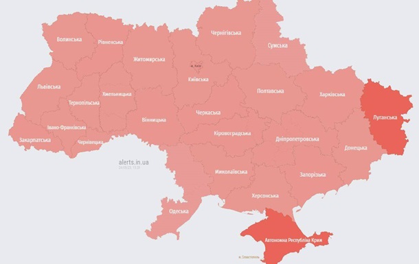 В усіх регіонах України - повітряна тривога