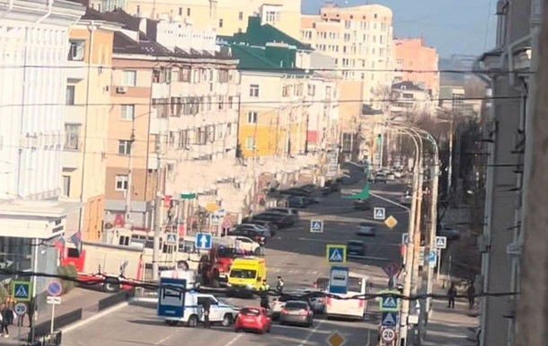 В Белгороде дрон атаковал здание МВД