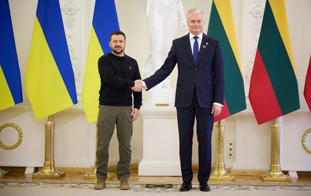 Зеленский провел переговоры с Науседой в Вильнюсе