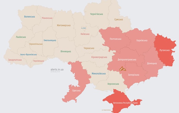 На востоке Украины раздается сигнал воздушной тревоги