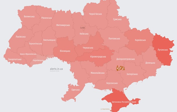 На территории всей Украины объявлена воздушная тревога