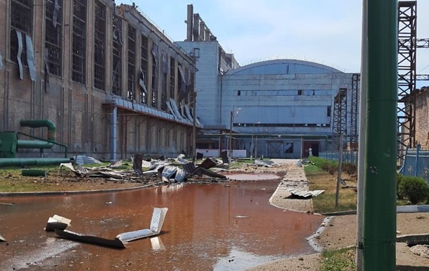 Враг ударил по территории Славянской ТЭС в Донецкой области