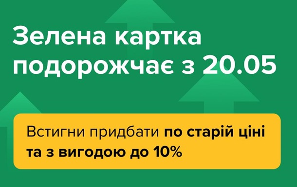 Ціна поліса  Зелена картка  для виїзду за кордон знову зростає, повідомляє hotline.finance