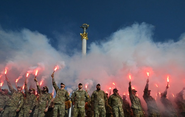 У Києві вшанували загиблих в Оленівці оборонців