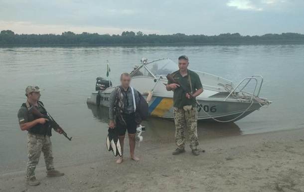 На Одесчине мужчина попытался пересечь границу через Дунай на акваскутере