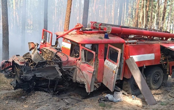 Біля Балаклії підірвався пожежний автомобіль