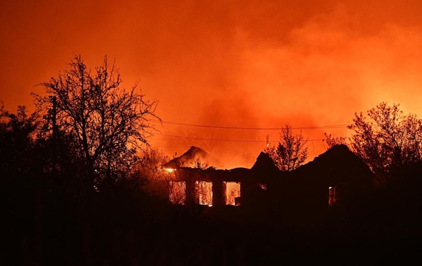 На оккупированной Луганщине сгорело целое село