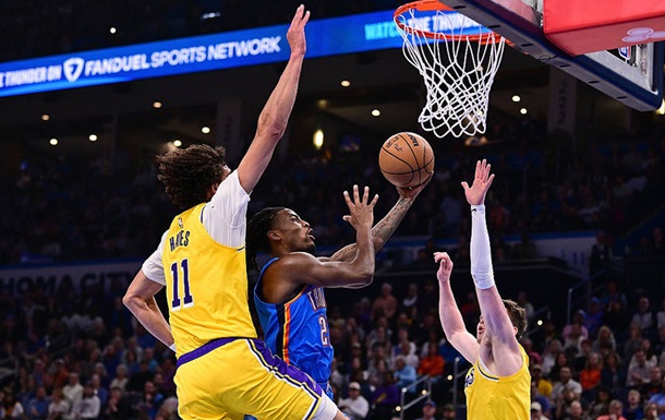 НБА: Лейкерс без Леня не смогли победить Оклахому