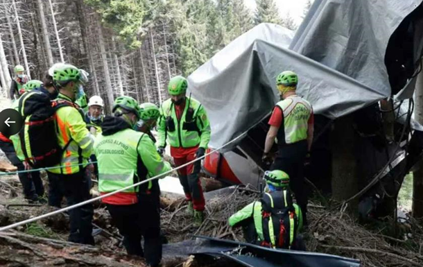 В Італії внаслідок аварії на канатній дорозі загинули четверо людей