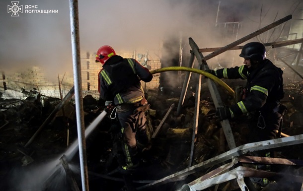 Удар по Полтаве: восемь пострадавших и 128 поврежденных домов