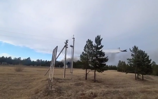 Военный склад в России охватил большой пожар