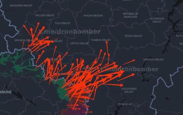 У РФ скаржаться на масовану атаку БПЛА