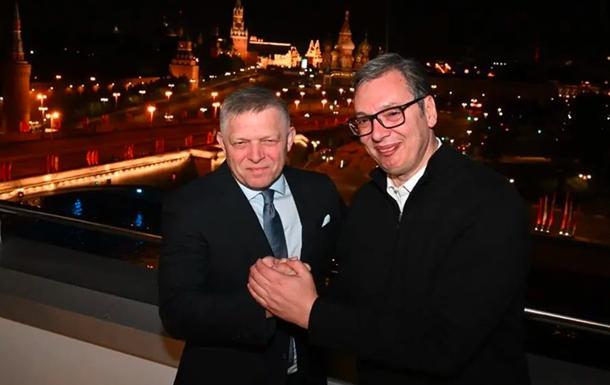 Вучич и Фицо встретились в Москве на фоне Кремля