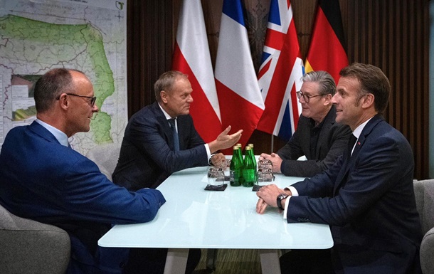 Мерц, Макрон, Стармер та Дуда їдуть у Київ