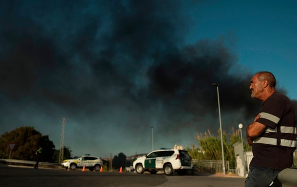 В Іспанії сталася пожежа на складі хімікатів