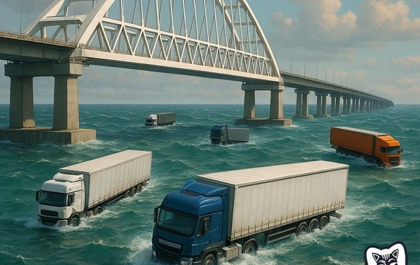 Фура под опорой. Мемы о подрыве Крымского моста