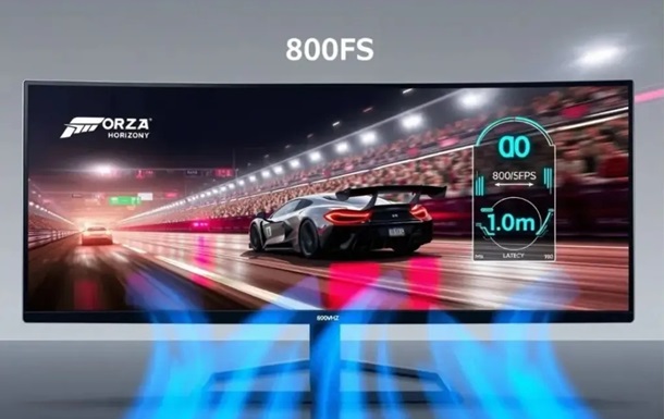 HKC представила перший у світі ігровий монітор із частотою оновлення 800 Гц