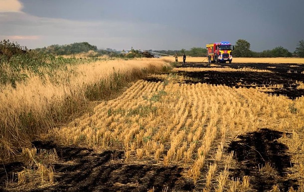На Николаевщине выгорело 70 гектаров пшеницы