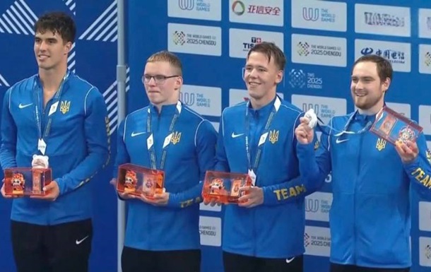 На Всесвітніх іграх у запливах підводного плавання в України три нагороди