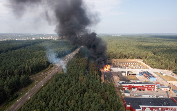 В Вильнюсе взорвались вагоны со сжиженным газом