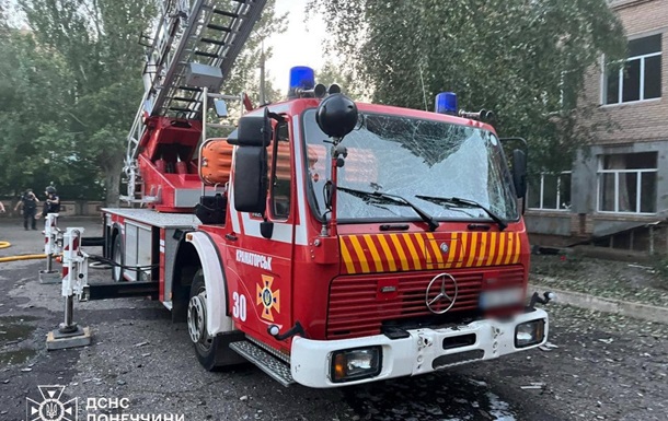 Россияне атаковали спасателей, которые тушили пожар в Краматорске