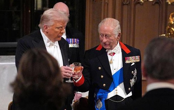 Король Чарльз на банкеті для Трампа закликав підтримувати Україну