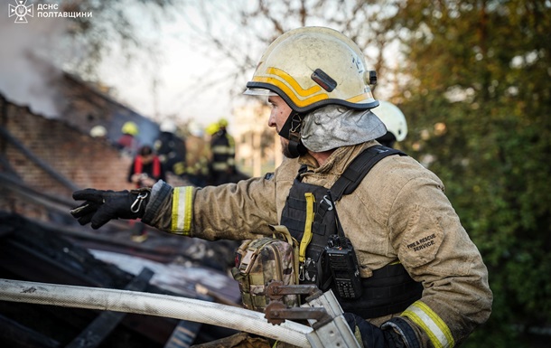 Дронова атака на Полтавщину, горіло підприємство