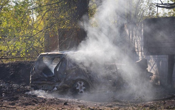 Прилет  шахедов  в Запорожье попал на видео