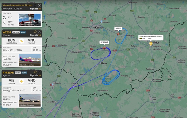 У Вільнюсі аеропорт припинив роботу через повітряні кулі
