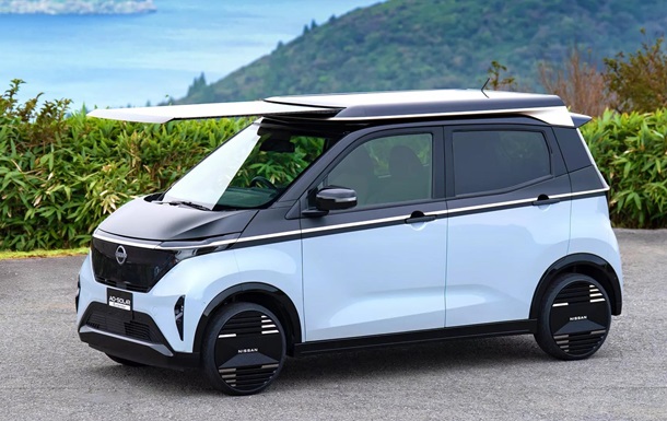 Nissan установит солнечные батареи на крыше электромобилей