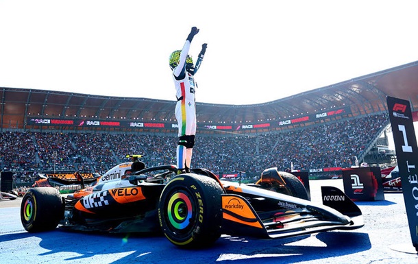 Победа Норриса в Мексике вывела его на первое место в чемпионате