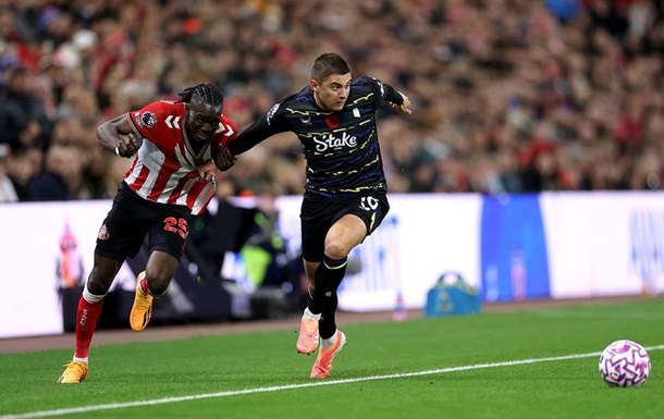 Миколенко получил посредственный балл в матче, где Эвертон потерял победу