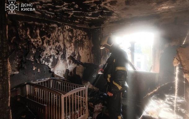 Атака на Киев: спасатель тушил собственную квартиру