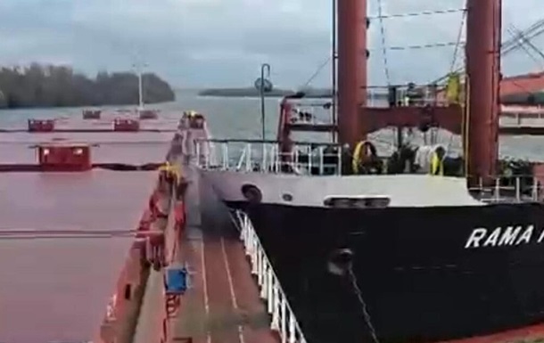 На Дунае балкер протаранил сухогруз с украинской пшеницей