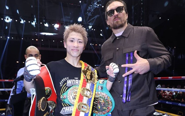 Усик приветствовал Иноуэ с победой на ринге