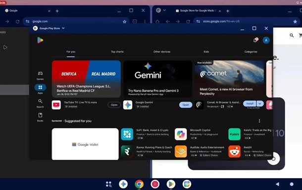 У мережу потрапили відео та скриншоти комп ютерної версії Android